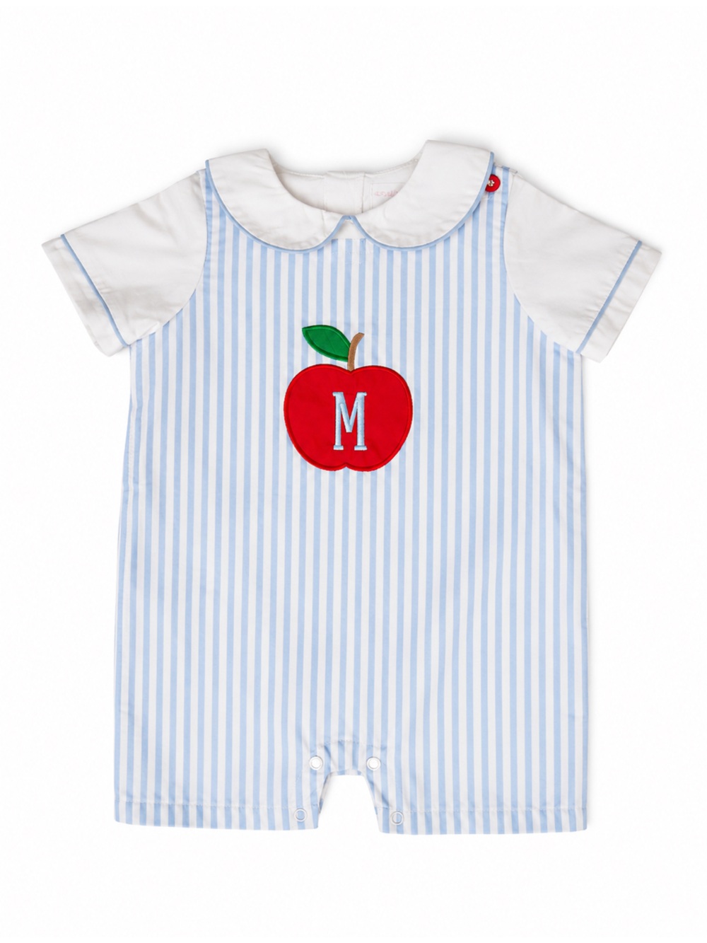 BRAND NEW! Cecil and Lou Blue Stripe JonJon 3T “M” Monogram Back to School